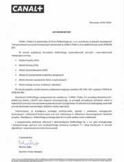 referencje gonextstage od CANAL+ Polska